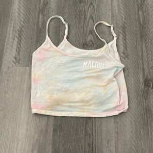 Hollister malibu tie-die crop top